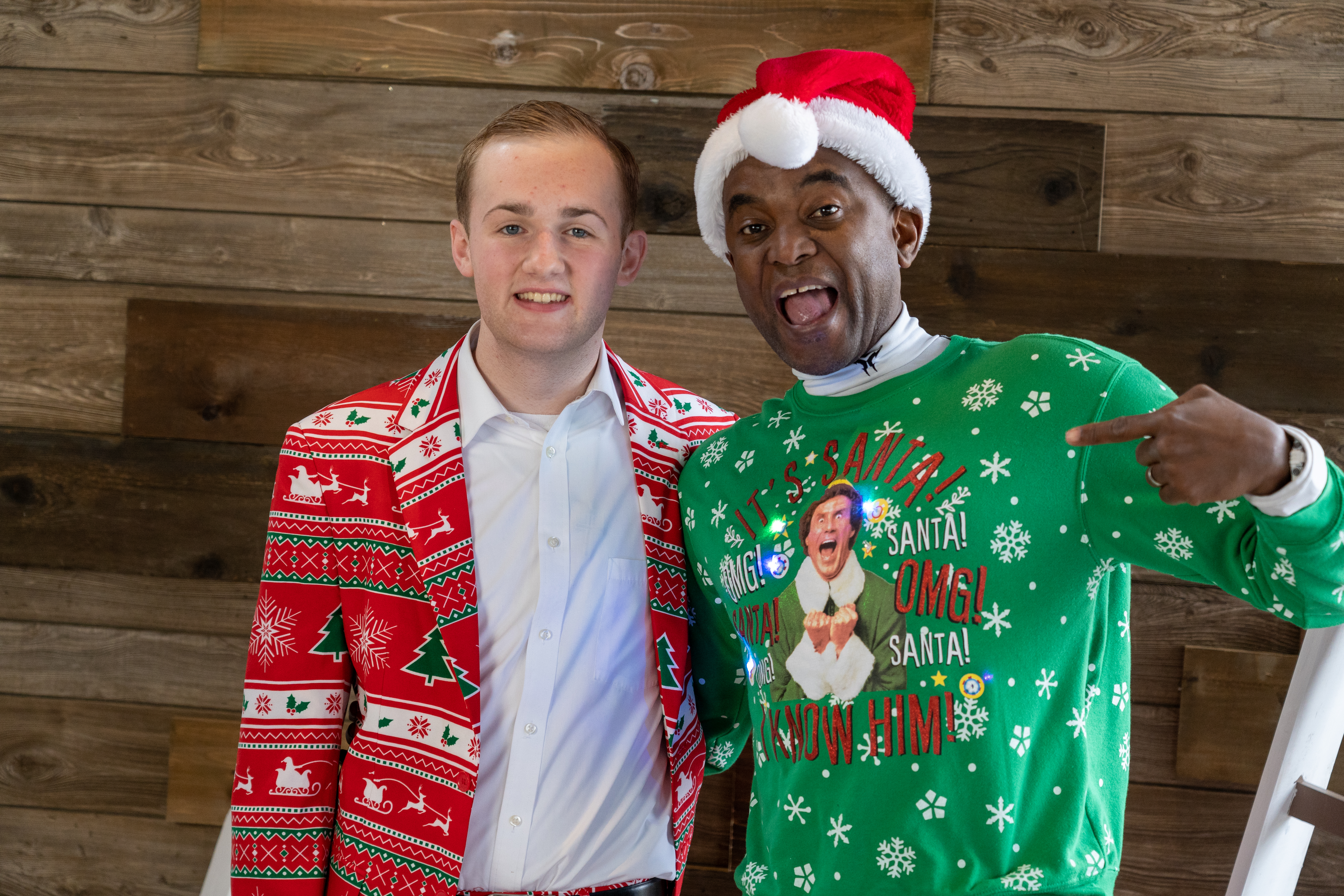 Family Christmas Party Photo